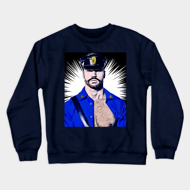 Bear Cop Crewneck Sweatshirt by JasonLloyd